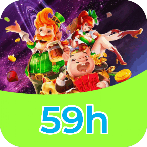 Interface do aplicativo 59h mostrando jogos disponíveis no iOS e Android
